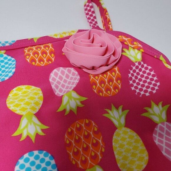 Wave Zone Swimsuit Girls Toddler 24 Months Tutu Pineapple 50 UV Protection NWT - Picture 9 of 9